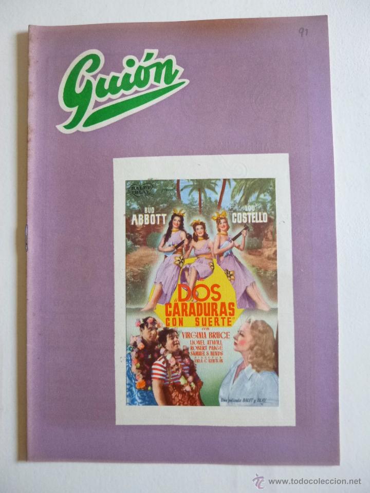 Libros de segunda mano: GUI&Oacute;N # 91,  REVISTA DE CINE, DOS CARADURAS CON SUERTE 1945