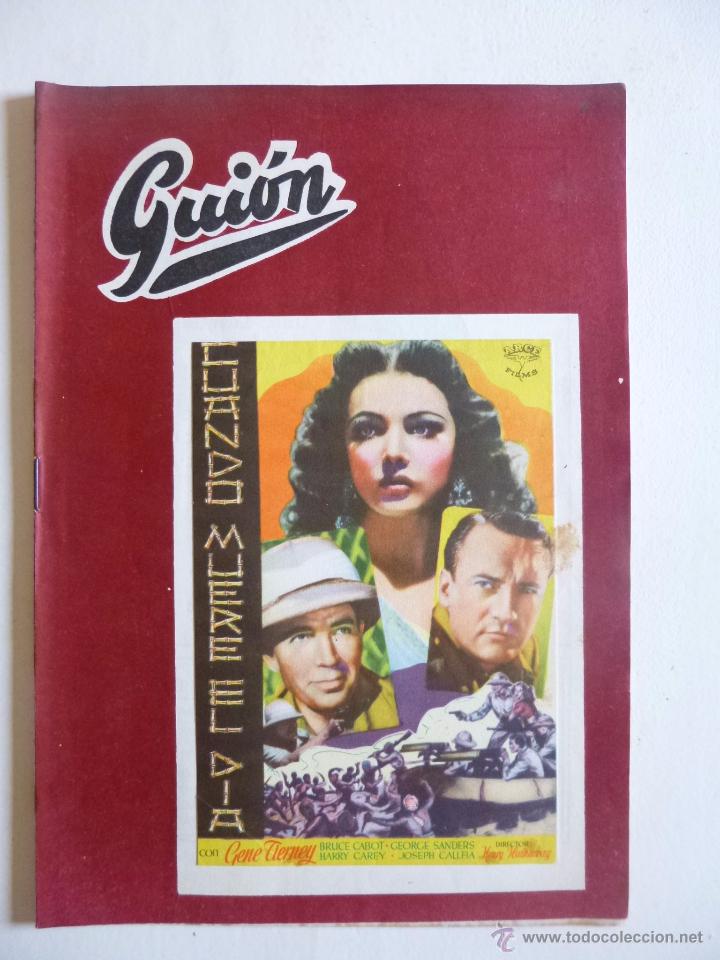 Libros de segunda mano: GUI&Oacute;N # 95, REVISTA DE CINE, CUANDO MUERE EL D&Iacute;A,1946, 16 P&Aacute;GINAS