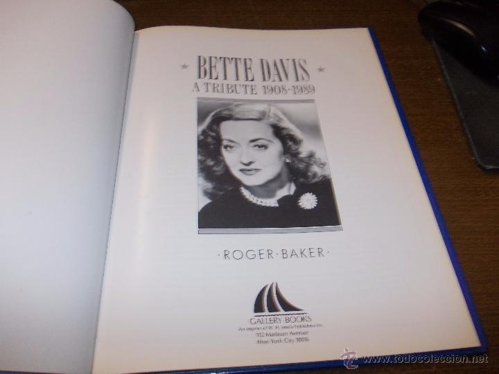 Libros de segunda mano: Bette Davis a tribute 1908-1989, ilustrado textos en ingl&eacute;s - Foto 3