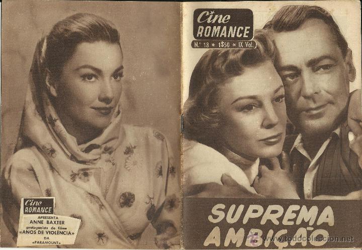 Libros de segunda mano: CINE ROMANCE LIBRO DE 32 HOJAS DE LA PELICULASUPREMA AMBICION CON FOTOS TODO EN PORTUGUES