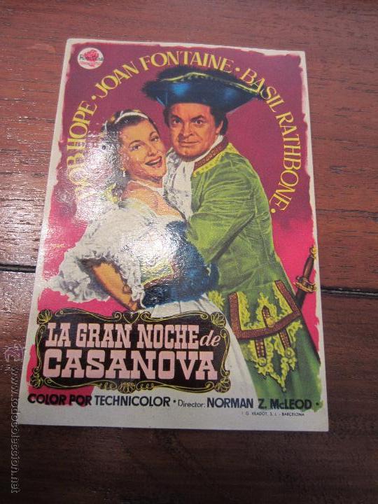 Livres d'occasion: LA GRAN NOCHE DE CASANOVA JOAN FONTAINE BOB HOPE