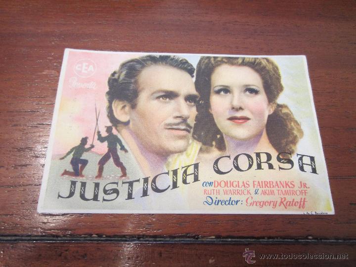 Livres d'occasion: JUSTICIA CORSA DOUGLAS FAIRBANKS JR.
