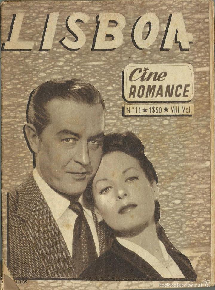 Libri di seconda mano: COLECCION CINE ROMANCE LIBRO DE 32 HOJAS DE LA PELICULA LISBOA TODO EN PORTUGUES