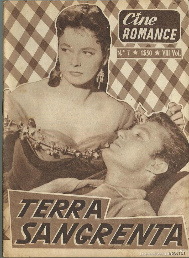 Libros de segunda mano: COLECCION CINE ROMANCE LIBRO DE 32 HOJAS DE LA PELICULA TERRA SANGRENTA TODO EN PORTUGUES