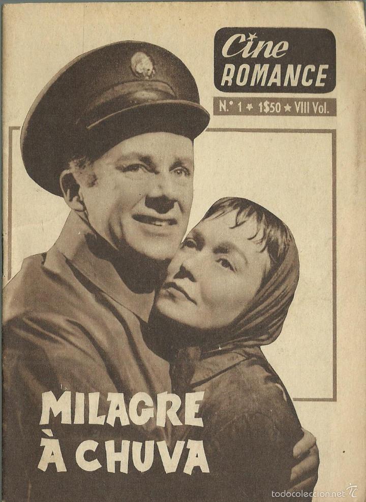 Libri di seconda mano: COLECCION CINE ROMANCE LIBRO DE 32 HOJAS DE LA PELICULA MILAGRE A CHUVA TODO EN PORTUGUES