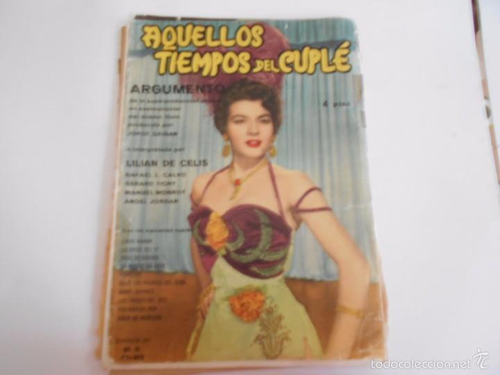 Livros em segunda m&atilde;o: AQUELLOS TIEMPOS DEL CUPLE-SIPNOSIS Y CANCIONERO