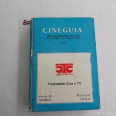 Libri di seconda mano: CINEGUIA ,1971, XII, DIRECTORIO ESPAÑOL DEL CINE ,TEATRO Y LA TELEVISION,TIENE 347 FOTOS RETRATOS. Lote 95267960