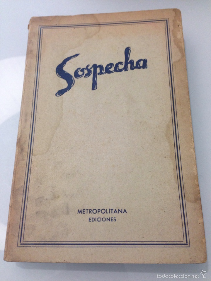 Libros de segunda mano: Libro Sospecha. Pr&oacute;logo Angel Z&uacute;&ntilde;iga. - Foto 1