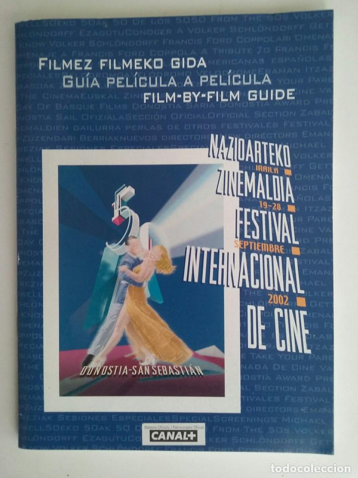 Second hand books: PROGRAMA FESTIVAL INTERNACIONAL DE CINE DE SAN SEBASTI&Aacute;N A&Ntilde;O 2002 ZINEMALDIA