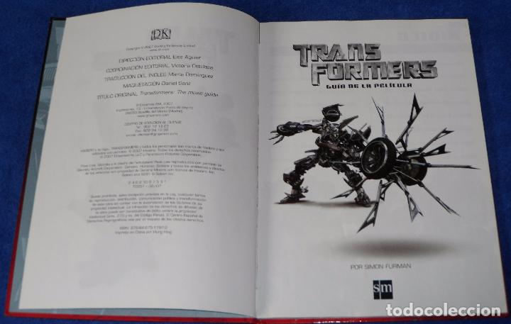 Libros de segunda mano: Transformers - Gu&iacute;a de la pel&iacute;cula - Ediciones SM (2007) - Foto 2