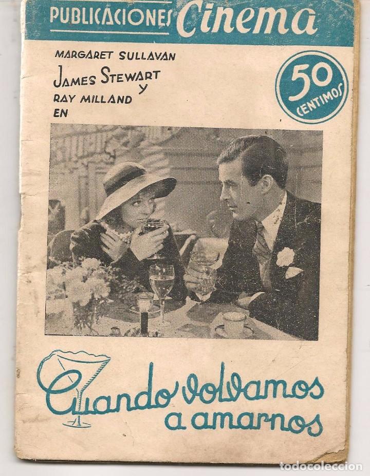 Livres d'occasion: PUBLICACIONES CINEMA. N&ordm; 6. CU&Aacute;NDO VOLVAMOS A AMARNOS. GRAFIDEA-SAN SEBASTIAN.(TRO/9)