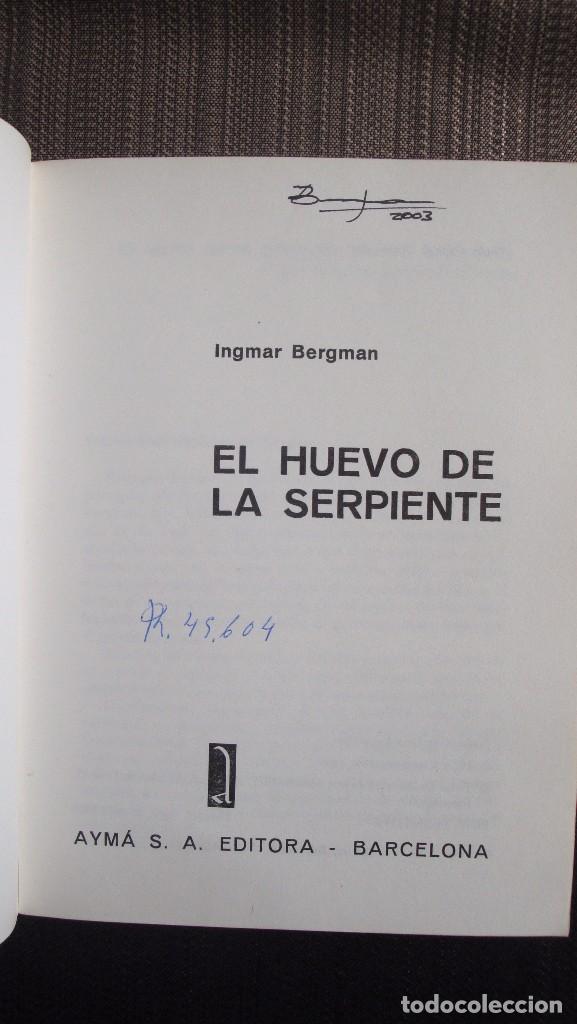 Libros de segunda mano: El huevo de la serpiente. Ingmar bergman - Foto 2
