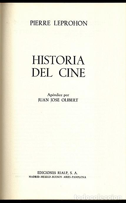 Libros de segunda mano: HISTORIA DEL CINE. - LEPROHON, Pierre. - Foto 1