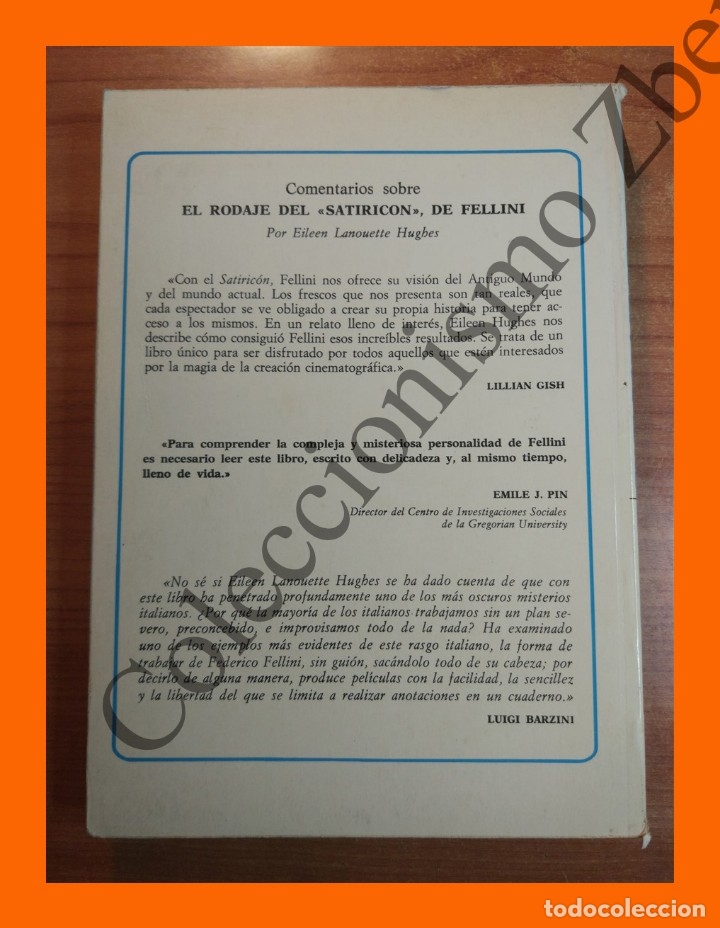 Libros de segunda mano: En el rodaje del Satiricon de Fellini - Eileen Lanouette Hughes - Foto 2