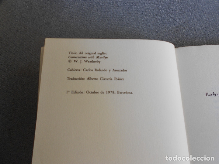 Libros de segunda mano: CONVERSACIONES CON MARILYN - Foto 3