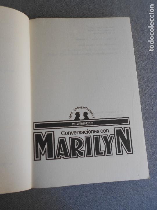 Libros de segunda mano: CONVERSACIONES CON MARILYN - Foto 2