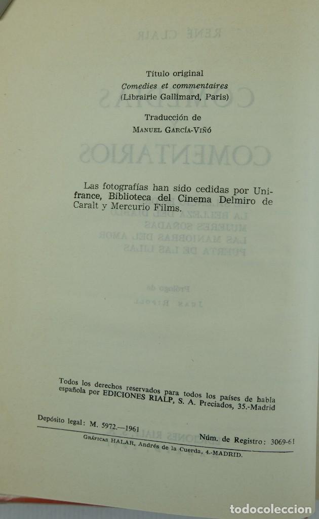 Libros de segunda mano: Comedias y comentarios-Ren&eacute; Clair-Ediciones Rialp,Madrid 1961 - Foto 8