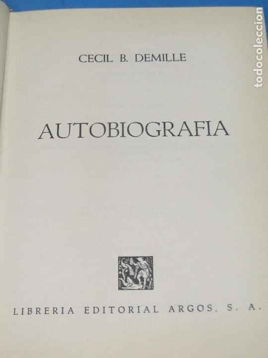 Libros de segunda mano: CECIL B. De MILLE. AUTOBIOGRAF&Iacute;A - Foto 2