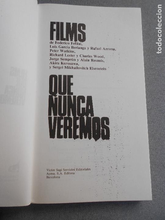 Libros de segunda mano: FILMS QUE NUNCA VEREMOS - Foto 2
