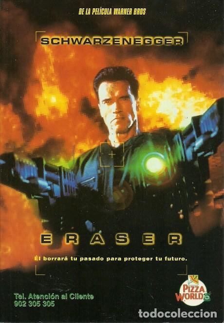 Libros de segunda mano: ERASER DE LA PELICULA WARNER BROS SCHWARZENEGGER - Foto 1