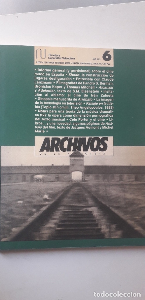Gebrauchte B&uuml;cher: ARCHIVOS DE LA FILMOTECA N&ordm; 6: REVISTA DE ESTUDIOS HISTORICOS SOBRE LA IMAGEN