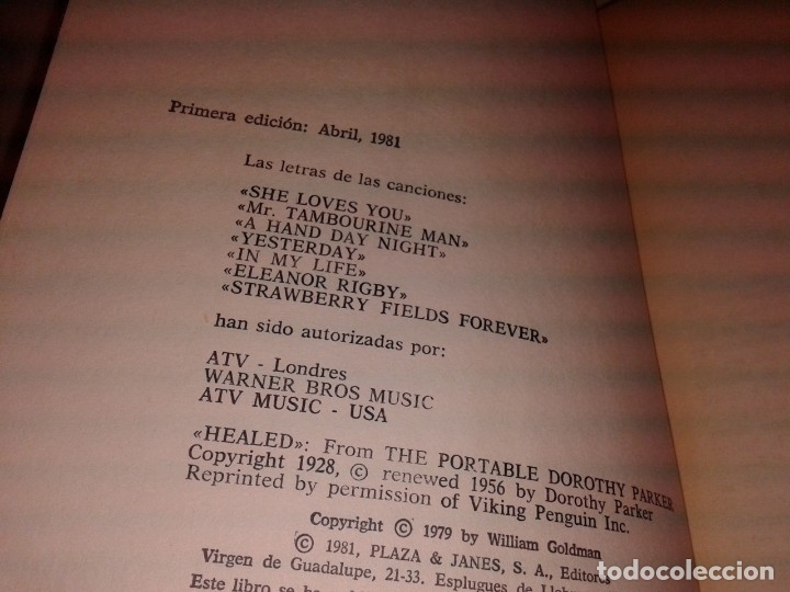 Libros de segunda mano: OROPEL,, WILLIAM GOLMAN, 1&ordf; EDICION, 1981, B6 - Foto 2