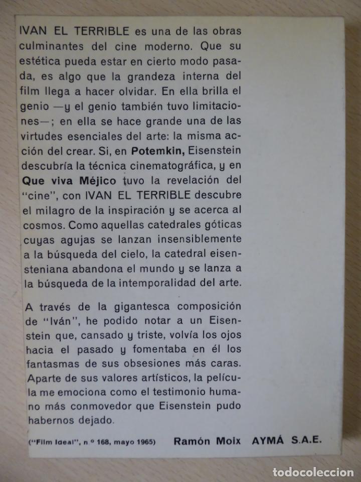 Libros de segunda mano: IV&Aacute;N EL TERRIBLE, de SERGEI M. EISENSTEIN. Cine. Pelicula - Foto 2