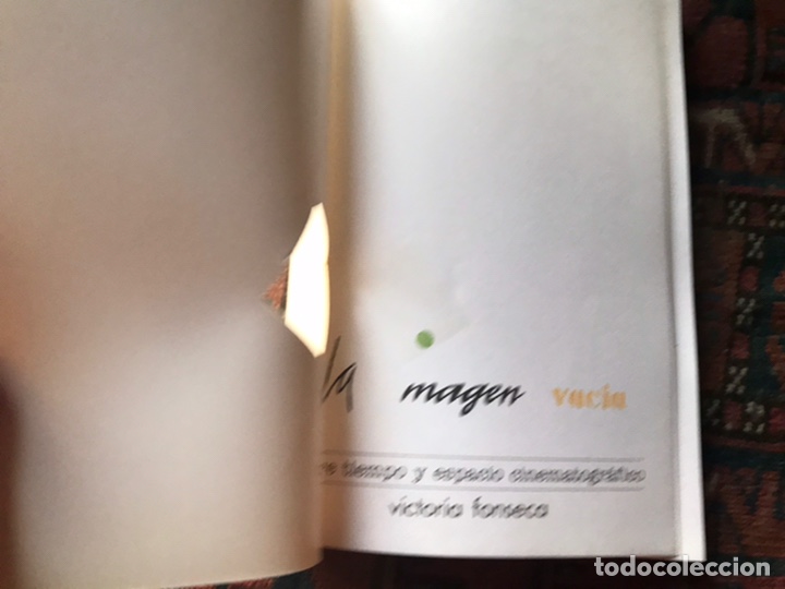 Livros em segunda m&atilde;o: Sobre tiempo y espacio cinematogr&aacute;fico. La imagen vac&iacute;a. Victoria Fonseca