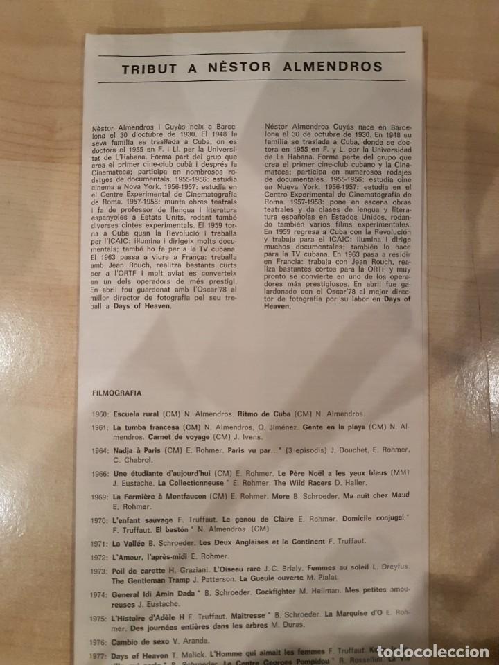 Libros de segunda mano: CINE . PROGRAMA XXI SETMANA DEL CINEMA A BARCELONA - Foto 3