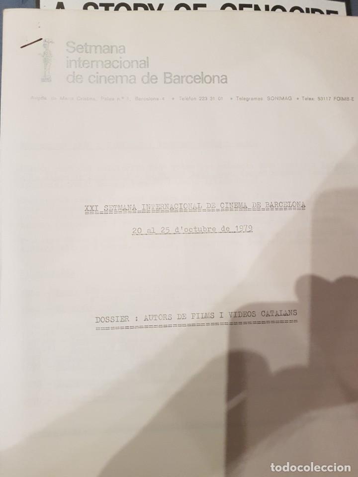 Libros de segunda mano: CINE . PROGRAMA XXI SETMANA DEL CINEMA A BARCELONA - Foto 5