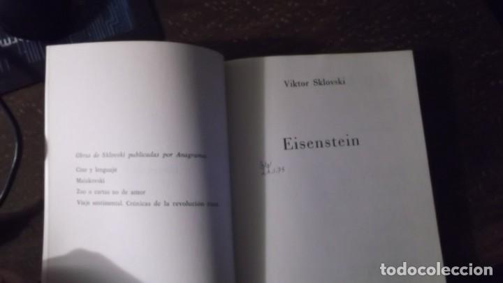 Libros de segunda mano: Viktor Sklovski. Eisenstein - Foto 2