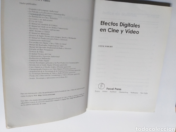 Libros de segunda mano: Efectos digitales en cine y v&iacute;deo Steve Wright - Foto 8