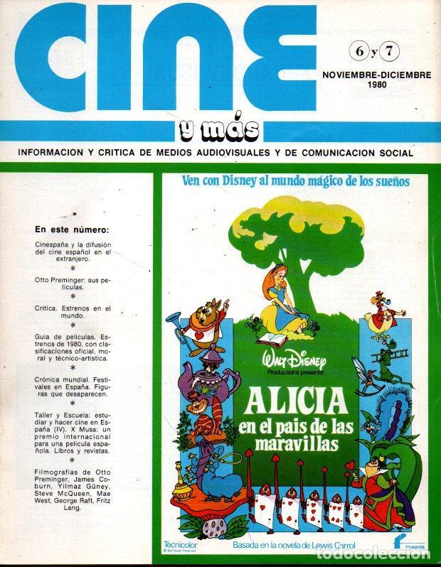 Gebrauchte B&uuml;cher: CINE Y MAS. N.6 Y 7. NOVIEMBRE-DICIEMBRE 1980. - REVISTA.