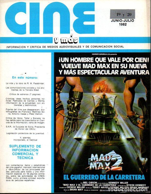 Gebrauchte B&uuml;cher: CINE Y MAS. N.19 Y 20. JUNIO-JULIO 1982. - REVISTA.