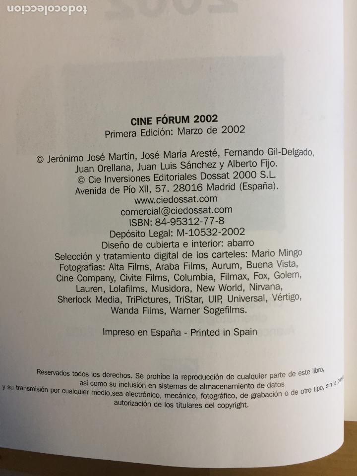 Libros de segunda mano: Cine F&oacute;rum 2002 - Jer&oacute;nimo Jos&eacute; Mart&iacute;n S&aacute;nchez - Foto 4