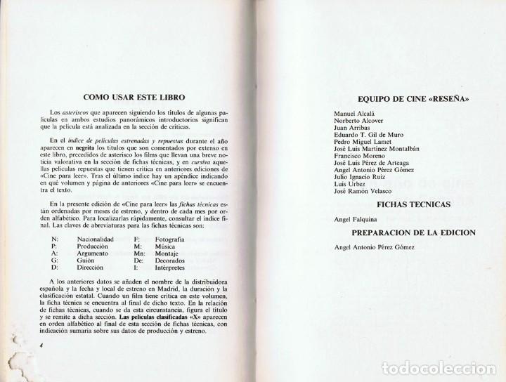 Libros de segunda mano: CINE PARA LEER 1985 - Foto 3