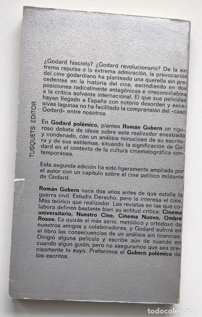 Libros de segunda mano: GODARD POL&Eacute;MICO. Roman Gubern - Foto 2