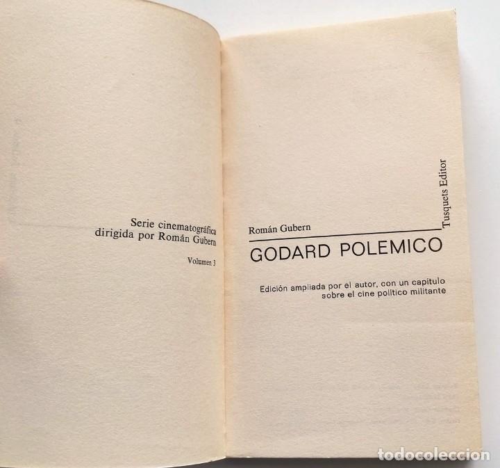 Libros de segunda mano: GODARD POL&Eacute;MICO. Roman Gubern - Foto 3
