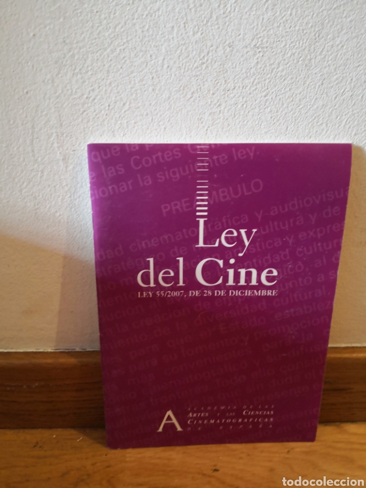 Libros de segunda mano: Ley del Cine de 28 de diciembre 2007