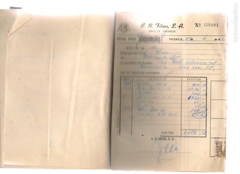 Libros de segunda mano: LIBRO REGISTRO C. B. FILMS, S.A. VALENCIA, 1963 (T/19)