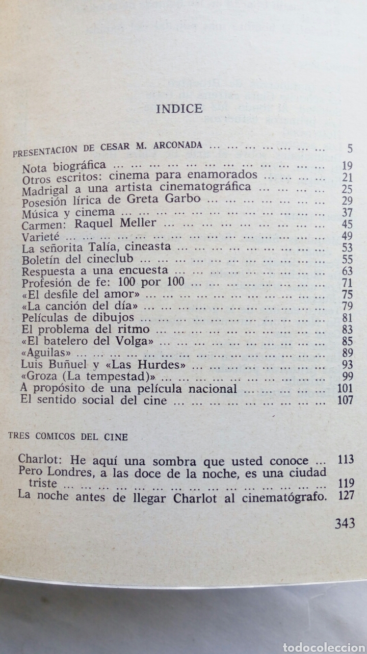 Libros de segunda mano: Tres c&oacute;micos del Cine. C&eacute;sar Arconada. - Foto 3