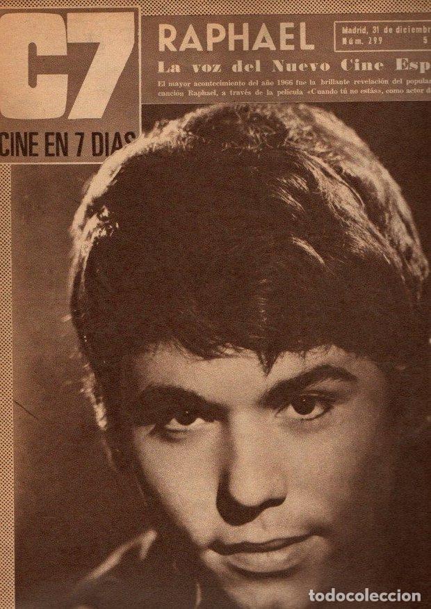 Livros em segunda m&atilde;o: C7. CINE EN 7 DIAS. N. 299. MADRID, 31 DE DICIEMBRE DE 1966. - REVISTA.