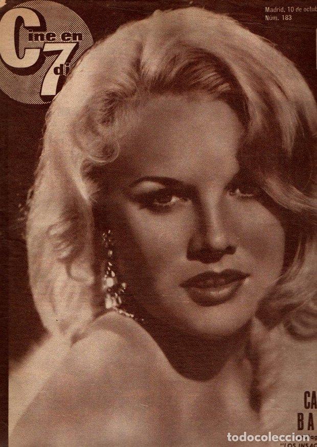 Livros em segunda m&atilde;o: C7. CINE EN 7 DIAS. N. 183. MADRID, 10 DE OCTUBRE DE 1964. - REVISTA.