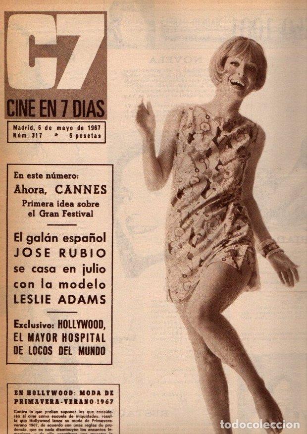 Gebrauchte B&uuml;cher: C7. CINE EN 7 DIAS. N. 317. MADRID, 6 DE MAYO DE 1967. - REVISTA.