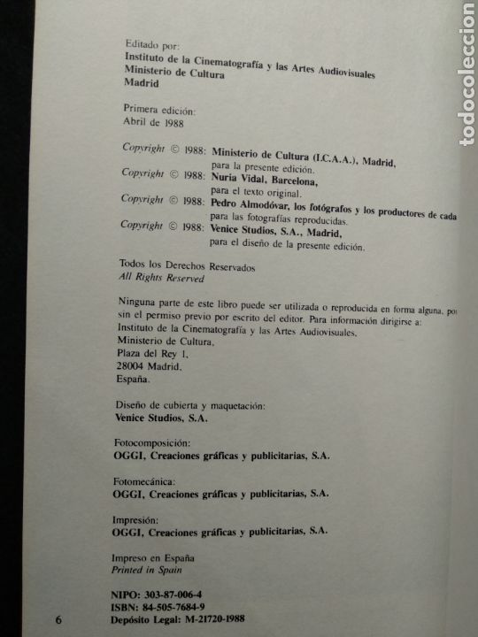Libros de segunda mano: El cine de Pedro Almod&oacute;var. Nuria Vidal - Foto 4