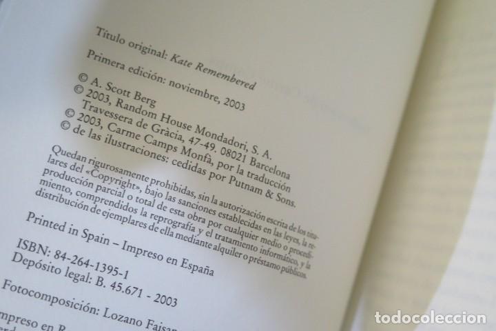 Libros de segunda mano: RECORDANDO A KATE. A. SCOTT BERG - Foto 2