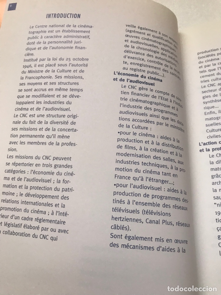 Libros de segunda mano: CNC Centre national de la vin&eacute;matigraphie Made d&rsquo;emploi Ref H - Foto 3