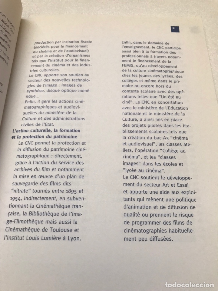 Libros de segunda mano: CNC Centre national de la vin&eacute;matigraphie Made d&rsquo;emploi Ref H - Foto 4