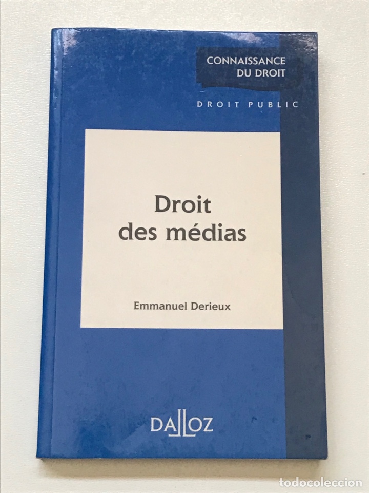 Libros de segunda mano: Droit des medias- Emmanuel Derieux Ref H - Foto 1