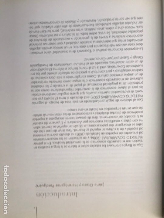 Libros de segunda mano: El espa&ntilde;ol y la econom&iacute;a de la creatividad Ref H - Foto 3